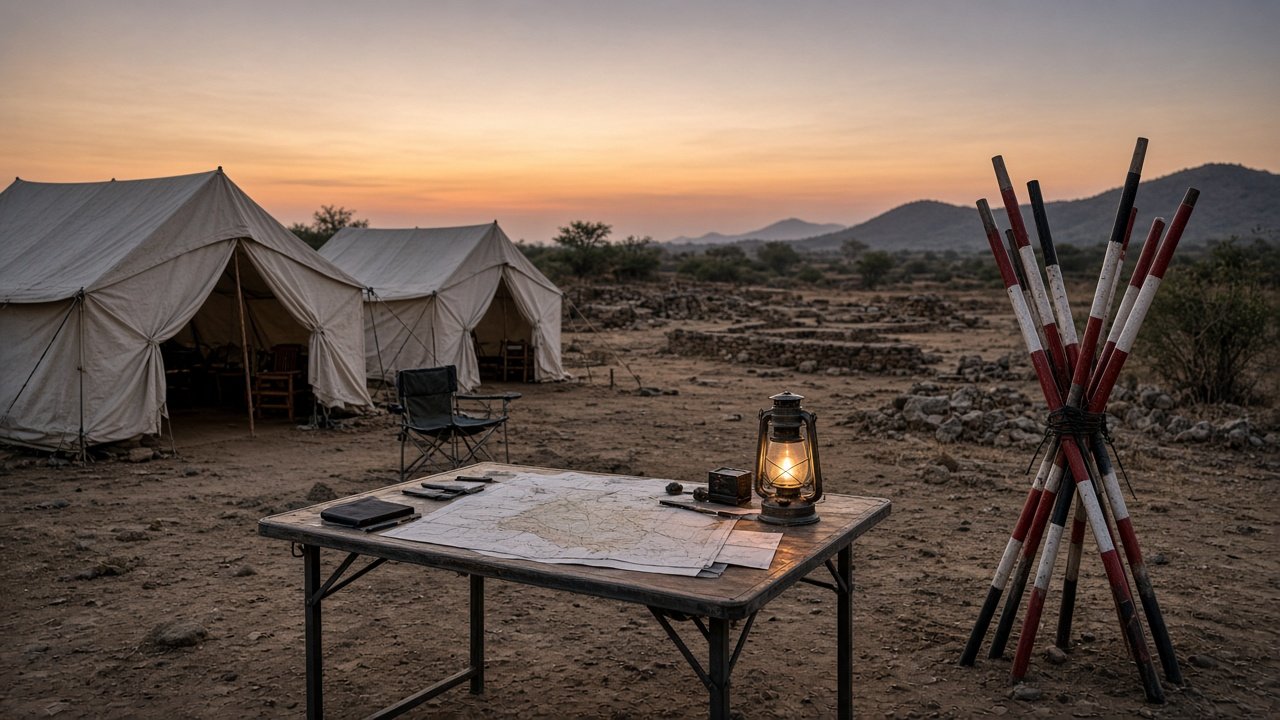 Excavation camp