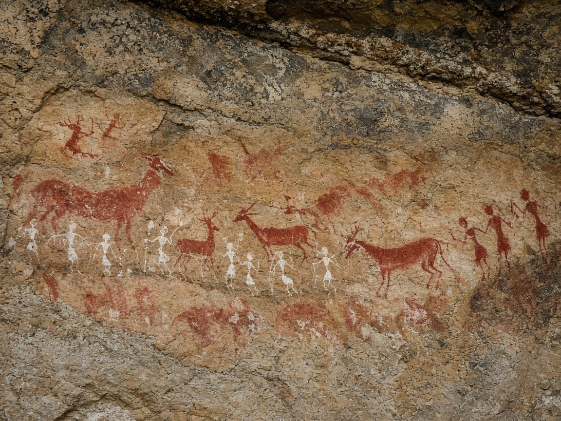Rock art panel